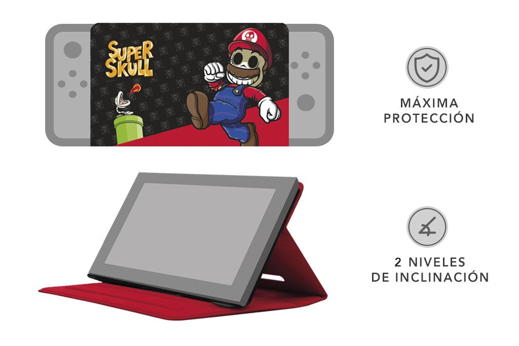 Funda Indeca Carcasa Calaveritas ( NINTENDO SWITCH - ) Funda Indeca Carcasa Calaveritas ( NINTENDO SWITCH - )